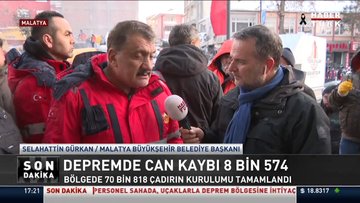 Malatya Büyükşehir Belediye Başkanı Selahattin Gürkan'dan depreme ilişkin açıklamalar