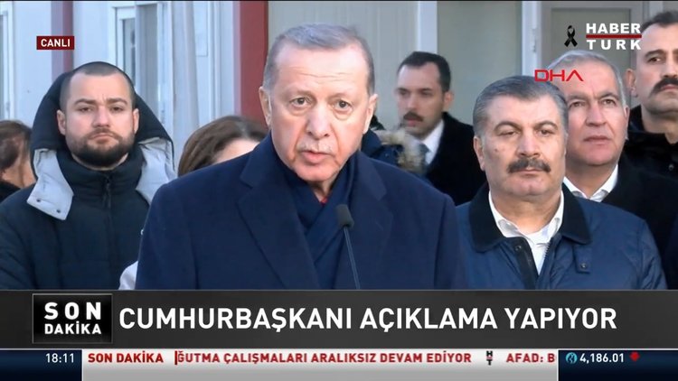 Cumhurbaşkanı Erdoğan: Can kaybı 9 bin 57'ye yükseldi