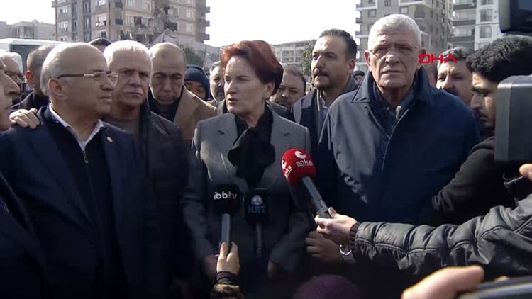 İYİ Parti Lideri Meral Akşener afet bölgesinde