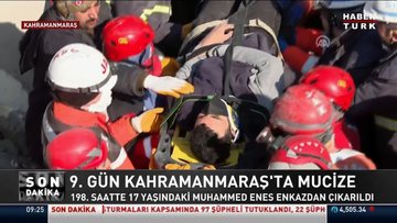 Kahramanmaraş'ta 2 kişi enkazdan sağ çıkarıldı