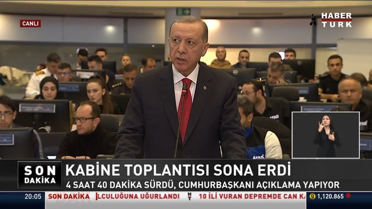 Cumhurbaşkanı Recep Tayyip Erdoğan'dan kabine sonrası açıklamalar