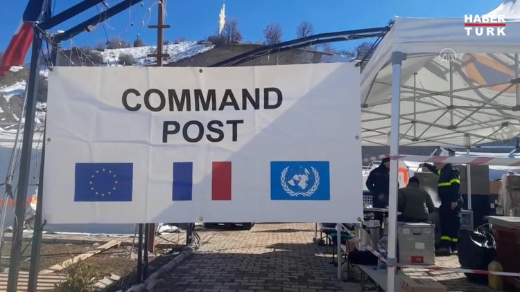 Fransa'dan depremden etkilenen Adıyaman'a sahra hastanesi