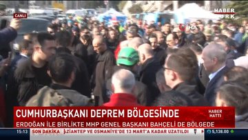 Cumhurbaşkanı ve MHP lideri Bahçeli deprem bölgesinde