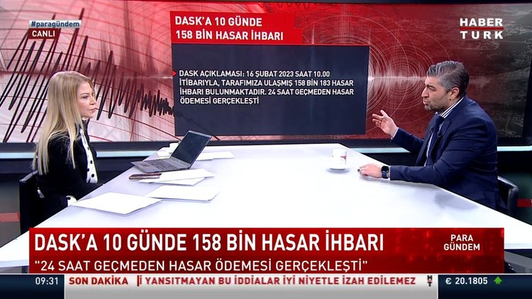 DASK'a 10 günde 158 bin hasar ihbarı