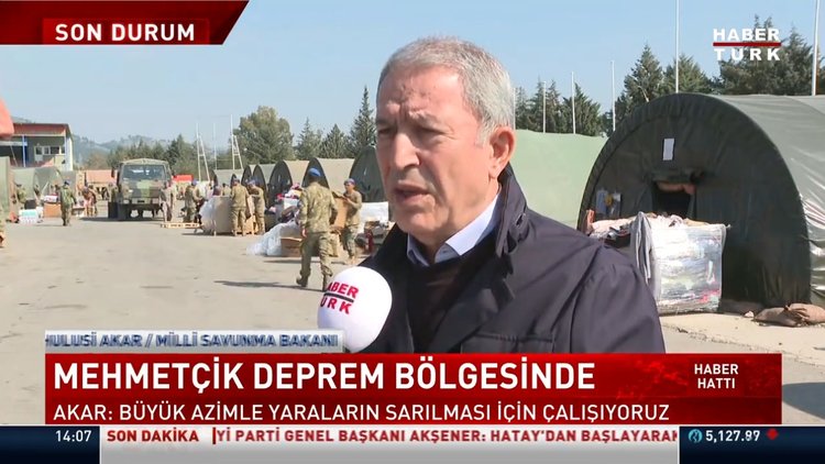 Milli Savunma Bakanı Hulusi Akar, Habertürk'e konuştu