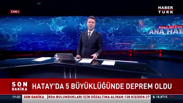 Hatay’da 5 büyüklüğünde deprem oldu!