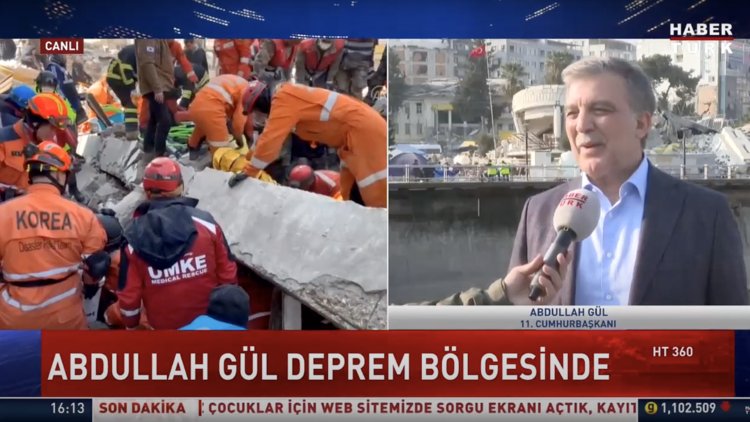 11. Cumhurbaşkanı Abdullah Gül deprem bölgesinde
