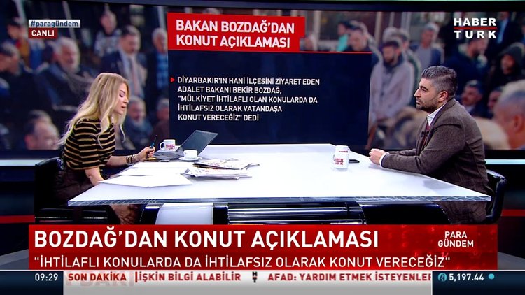 Adalet Bakanı Bekir Bozdağ'dan konut açıklaması