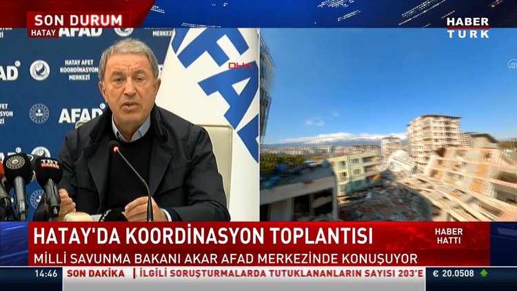 Bakanlar AFAD Koordinasyon Merkezi'nde açıklamalarda bulundu