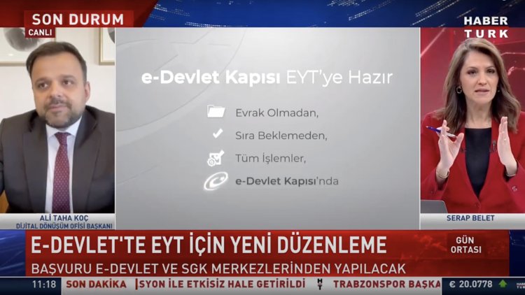 E-Devlet&#039;ten nasıl başvuru yapılacak? Ali Taha Koç yanıtladı
