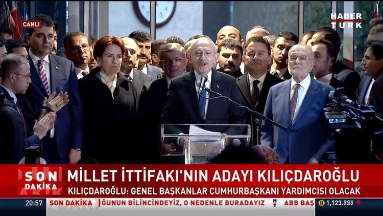 SON DAKİKA! Altılı Masa'nın Cumhurbaşkanı adayı Kemal Kılıçdaroğlu