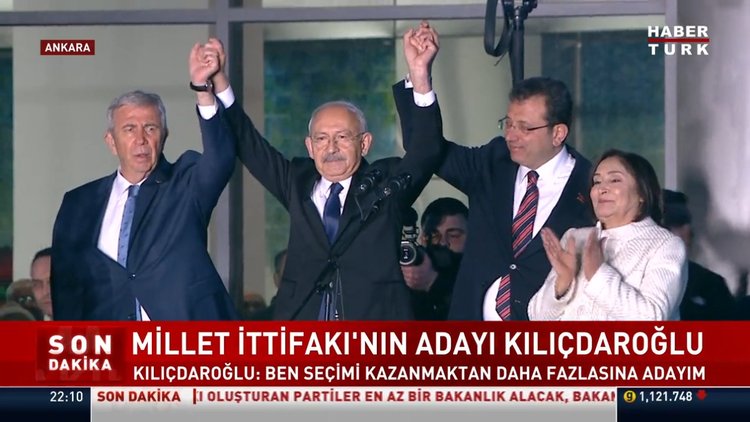 SON DAKİKA! Millet İttifakı'nın adayı Kılıçdaroğlu: Sevgili halkım, eyvallah, başlıyoruz