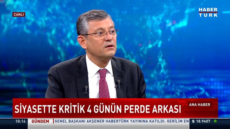 Özgür Özel Habertürk'te soruları yanıtladı
