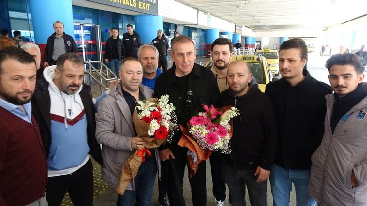 Abdullah Avcı, vedalaşmak için Trabzon'a geldi