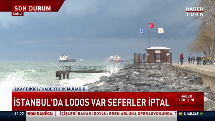 İstanbul'da lodos etkisini gösteriyor