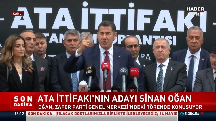 Ata İttifakı'nın Cumhurbaşkanı adayı Sinan Oğan oldu