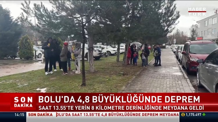 SON DAKİKA... Bolu'da 4,8 büyüklüğünde deprem!