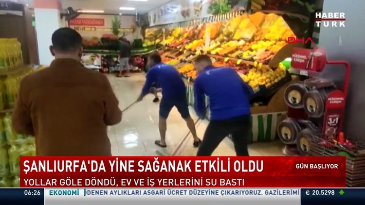 Şanlıurfa'da yine sağanak etkili oldu