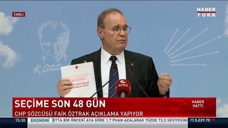CHP Sözcüsü Faik Öztrak'tan açıklamalar!
