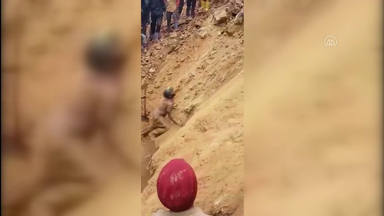 Kongo Demokratik Cumhuriyeti'nde göçük altında kalan 9 maden işçisi kurtarıldı!