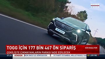 Togg için 177 bin 467 ön sipariş!