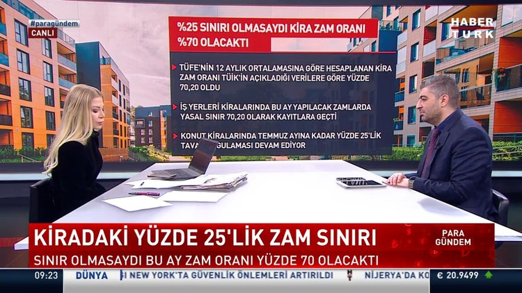 Konutta kira zammı %25 ile sınırlı