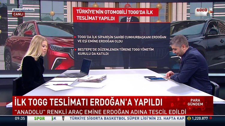 İlk TOGG Erdoğan ailesine