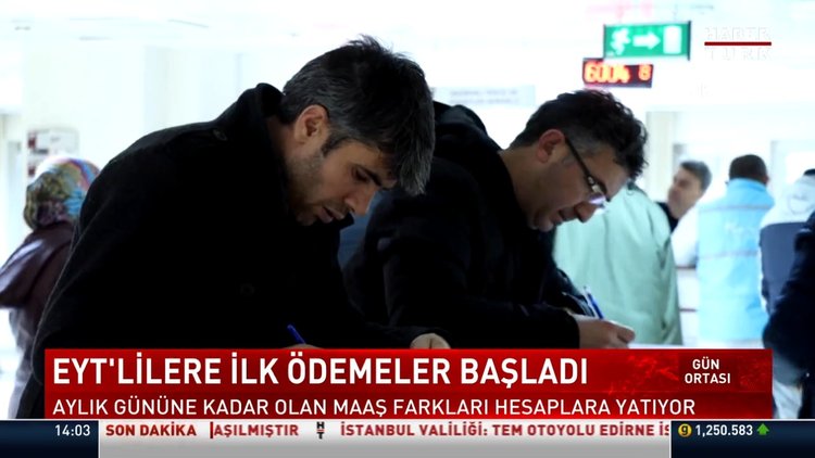 EYT'lilere ilk ödemeler başladı