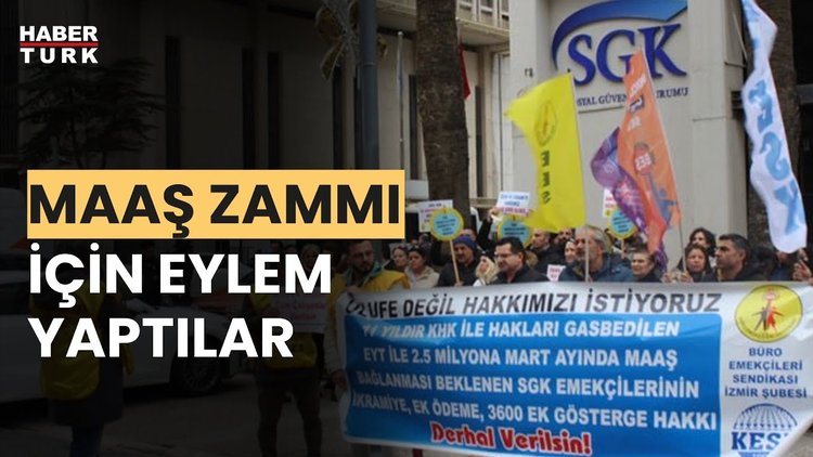 SGK çalışanları iş bıraktı