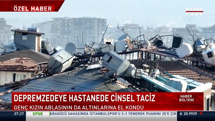 Depremzedeye hastanede cinsel taciz