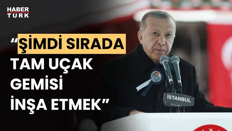 Cumhurbaşkanı Erdoğan TCG Anadolu Gemisi Teslim Töreni&#039;nde konuştu...