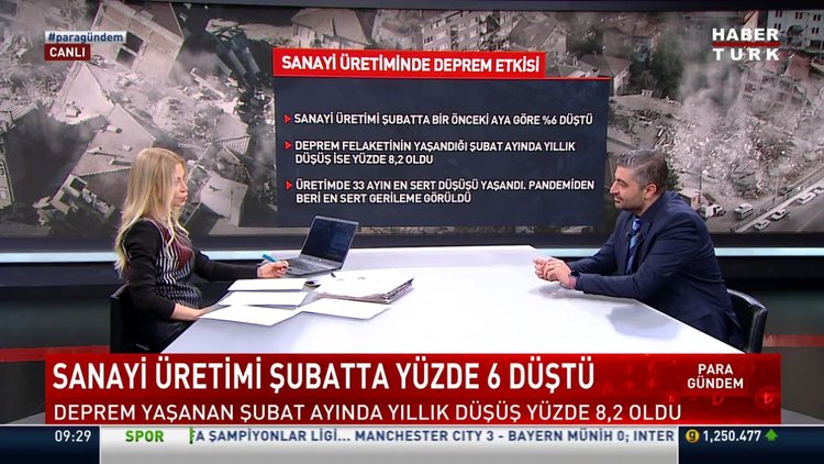 Sanayi üretimi Şubat'ta yüzde 6 düştü
