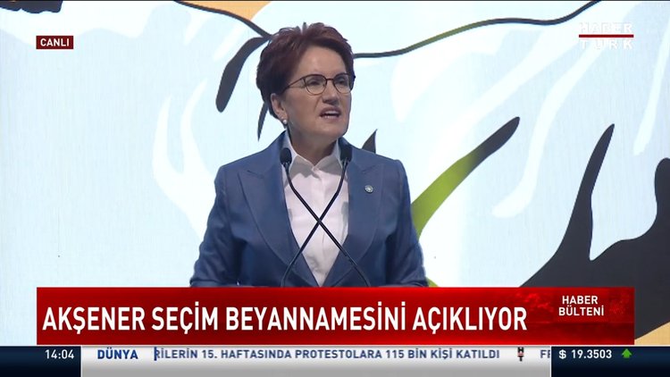 Akşener seçim beyannamesini açıkladı