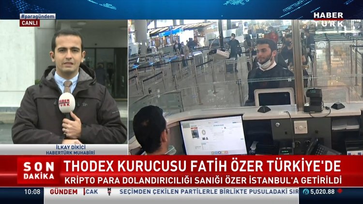 Thodex kurucusu Fatih Özer İstanbul'a getirildi