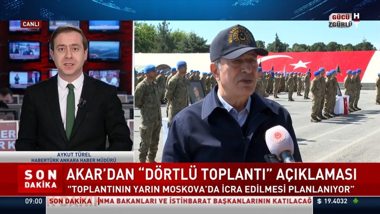 Milli Savunma Bakanı Akar'dan 'dörtlü toplantı' açıklaması