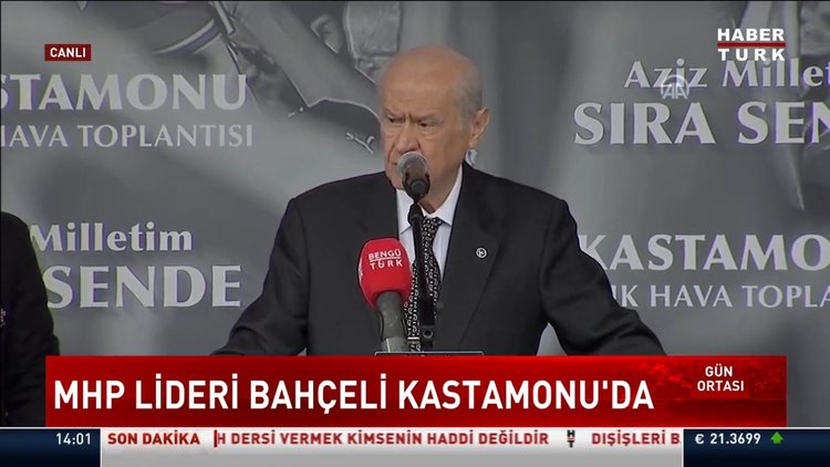 MHP lideri Bahçeli Kastamonu'da
