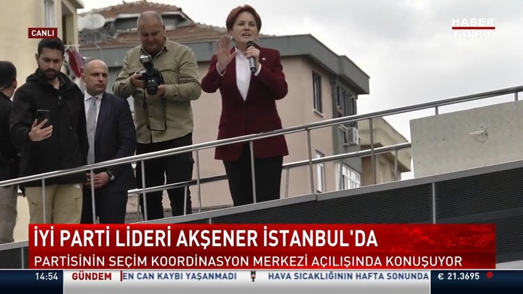 İYİ Parti lideri Akşener İstanbul'da