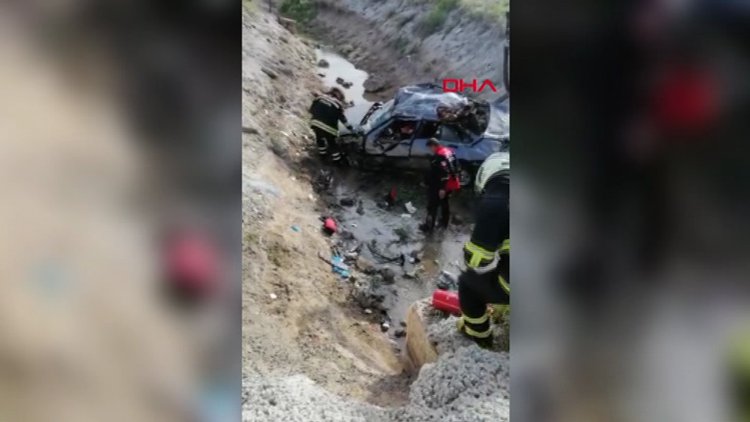 Otomobil, sulama kanalına uçtu; sürücü ile annesi öldü, kardeşi yaralı