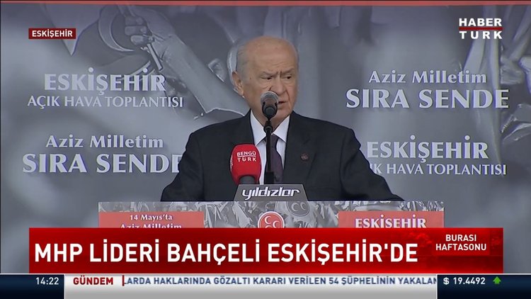 MHP lideri Devlet Bahçeli Eskişehir'de