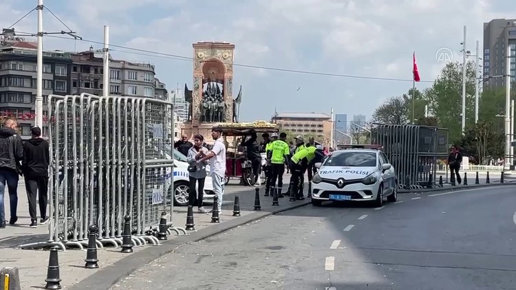 Taksim Meydanında 1 Mayıs Emek ve Dayanışma Günü tedbirleri