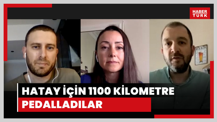 "Hatay için pedallıyoruz" deyip 1100 kilometre bisiklet sürdüler