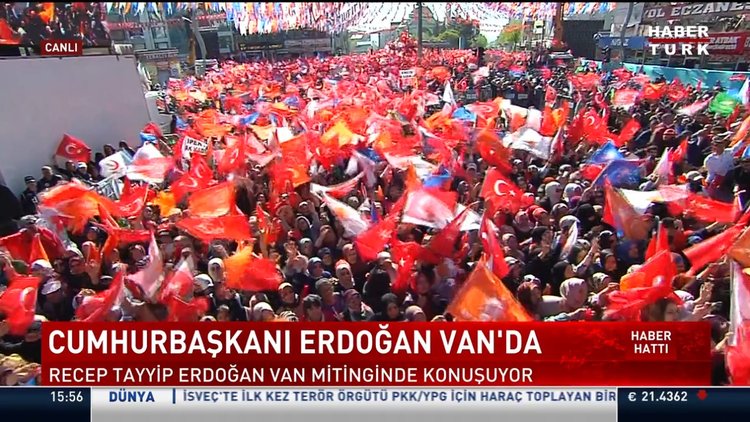 Cumhurbaşkanı Erdoğan Van mitinginde konuştu
