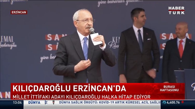 Kemal Kılıçdaroğlu Erzincan'da
