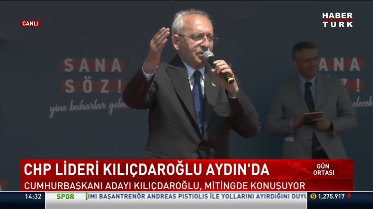  CHP lideri Kılıçdaroğlu Aydın'da