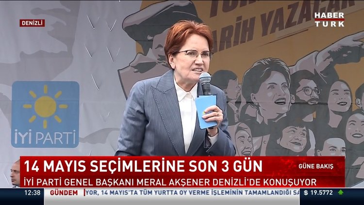 İYİ Parti lideri Akşener Denizli'de