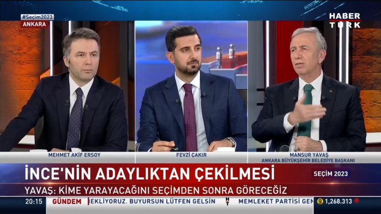 Seçim 2023 - 11 Mayıs 2023 (Ankara Büyükşehir Belediye Başkanı Mansur Yavaş Habertürk&#039;te)