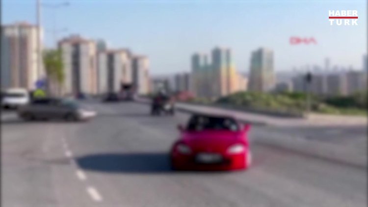 Avcılar'da sünnet düğünü konvoyunda