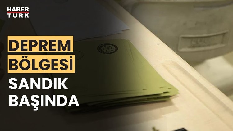 Deprem bölgesinde seçimde son saatler