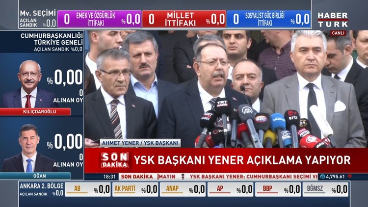 SON DAKİKA! YSK Başkanı Ahmet Yener'den açıklama... Yayın yasağı kaldırıldı!