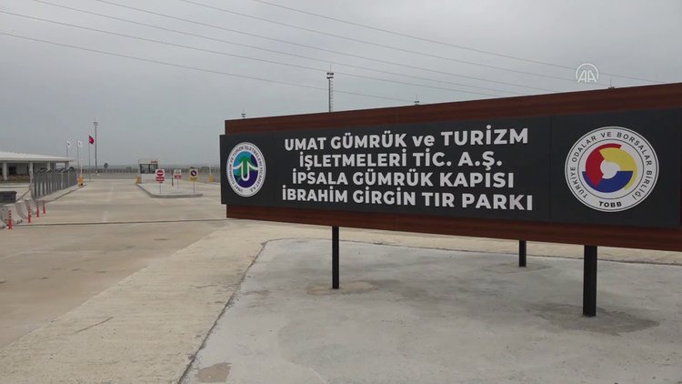 İpsala Sınır Kapısı yakınındaki tır parkında çalışmalar tamamlanıyor